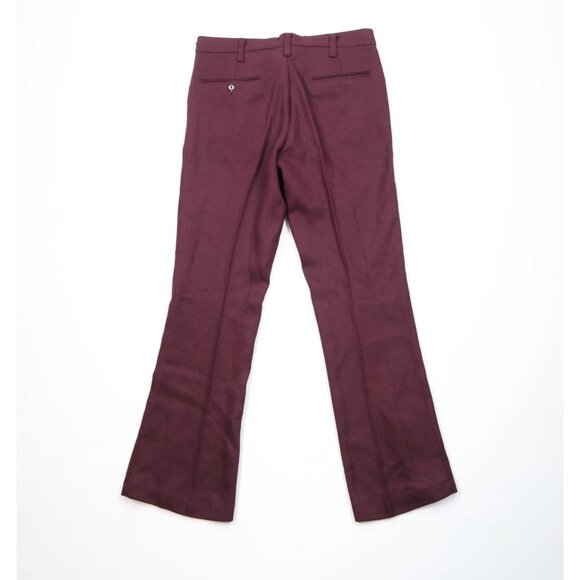 Vintage 70s Lee Mens 34x31 Whipcord Ribbed Knit Corduroy Bell Bottoms Pants USA - Picture 9 of 12